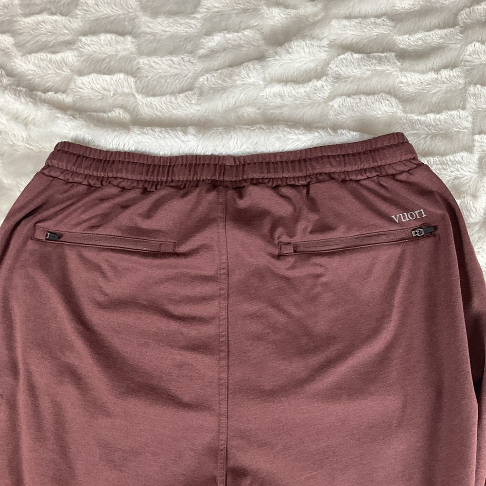Vuori Men's Large Brown Tampered Leg Drawstring Joggers Athletic Comfortable Gym - Picture 10 of 11